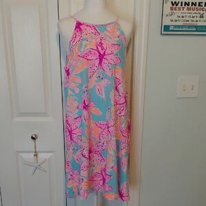 Lilly Pulitzer Pink and Blue Floral Dress
